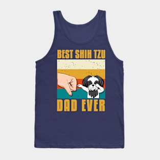 best shih tzu dad ever gift idea present Tank Top